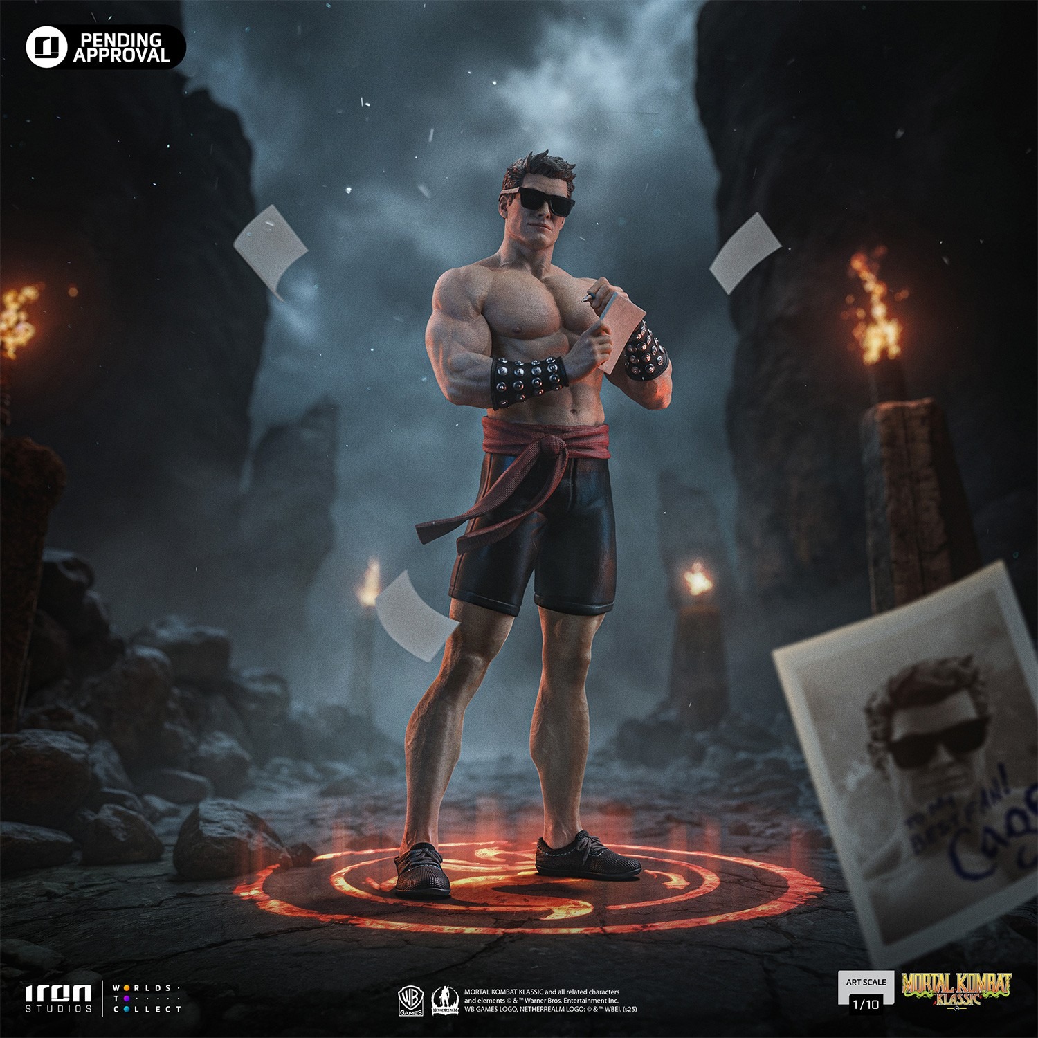 Pre-Order Iron Studios Mortal Kombat Johnny Cage Art Scale Statue